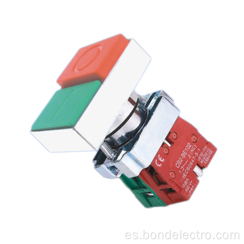 Interruptor de botón pulsador de doble cabezal XB2-BL